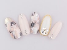 ネイルプラザ 河原町OPA店(NAIL PLAZA)/ニュアンスフラワーネイル