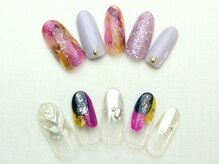 ユースタイル 新宿店(U-style)/ニュアンスミラーネイル