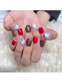 斜めフレンチ♪タイダイ