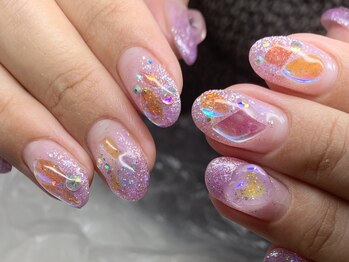 カラーズ(colors.)/ピンク×うるうるストーン。