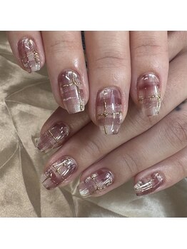 チェックアートネイル