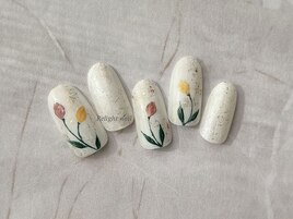 手描きチューリップ