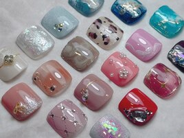 【定額】フット親指アートの見本