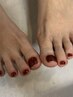 【foot】 ワンカラーorラメグラ(フットバス込み) 70分