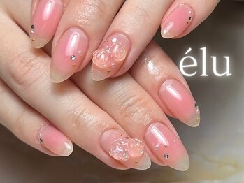 エル バイ ノリコ(elu by Noriko)/ワンホン風ローズネイル