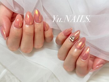ユーネイルズ 恵比寿(Yu.NAILS.)/夏ネイル◎オーロラネイル