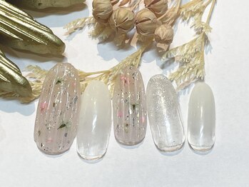 アイラッシュトウキョウドットライズ エキニア横浜店(TOKYO.RISE)/押し花バカラネイル