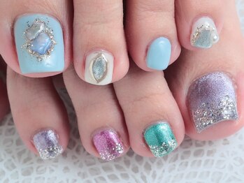 デコルネイル(Decor nail)の写真/西梅田駅3分・JR大阪駅5分!HANDワンカラー・グラデ オフ込み3900円～☆FOOTオフ込み4000円～☆