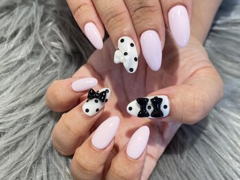 シェルネイル(SHELL NAIL)/ドットリボン/担当:hirahara