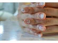 ネイルサロンブラン(nail salon BLANC)/可愛いお花のブライダルネイル