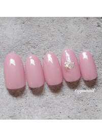ナチュラルピンクネイル