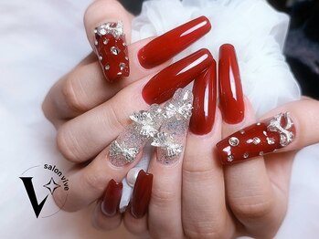 サロン ヴィーヴ(salon Vive)/#ルージュレッド韓国ラメリボン