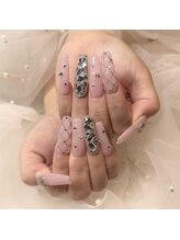 ドールハウス バイ ジュエリリートーキョー(DOLL HOUSE BY JEWELILYTOKYO)/チップ長さだし×持ち込みアート