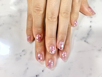 ハート星ホロネイル