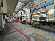 ダリア(DAHLIA)/平塚駅北口からの道順４