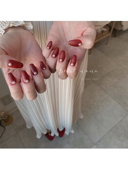 プチナノ(petitnano)/ワンカラーもやもや塗りネイル