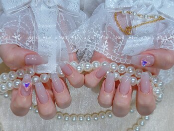 レアネイル 渋谷店(Le’a nail)/ワンカラー☆ハートパーツ