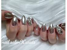 ナインカラット 神田店(9 Carats)/ミラー　埋め尽くしネイル¥7680