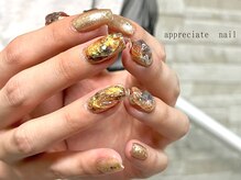 アプリシーエイトネイル(appreciate nail)/【定額】フルアート♪