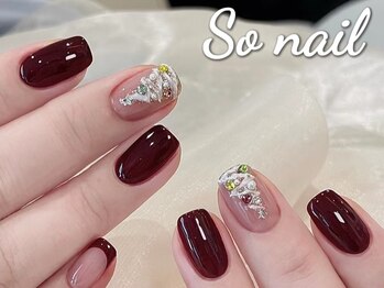 ソウネイル(So Nail)の写真/シンプルだからこそ差が出る繊細さやフォルムにこだわり抜いた仕上がり★オフィス～日常ネイルにオススメ◎