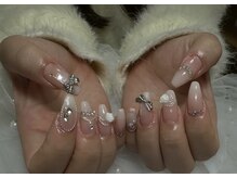 キアラネイルサロン/チップ長さだし持ち込みデザイン