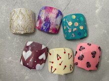 シェリー(Cherie)/【Foot】親指アート×ワンカラー