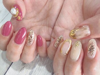 アリュール アンド エテルノ 小山店(Allure & ETERNO)/紫芋カラー×ゴールドニュアンス