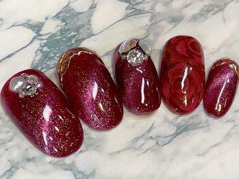 ビービーネイル(BB)/奥行きバラネイル☆