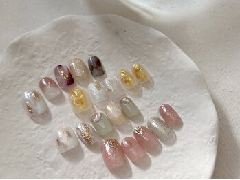 アールネイル(r.nail)の写真/周りと差をつけられる理想のニュアンスデザインが定額メニューで!他には無いデザインでトレンドの一歩先へ!