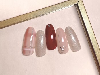 ベアトリーチェ 新宿西口(Beatrice)/キラキラチェックネイル ¥8800