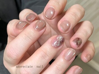 アプリシーエイトネイル(appreciate nail)/【定額】シンプル♪