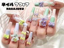 ジェルスカルプで時短綺麗な長さだし♪カラー/パーツも豊富です!