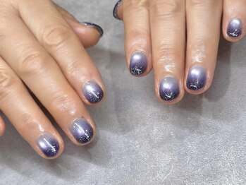 ナイアンエルアネイル(naian elua nail)/マグネット+グラデーション