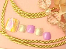 ネイルアンドアイラッシュ リラ 東三国店(Rela)/上品タイダイストライプ