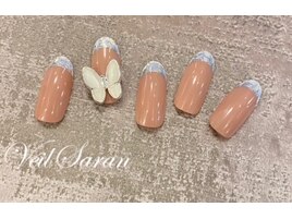 ガラスフレンチネイル