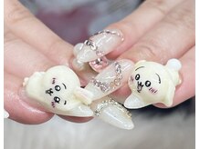 ネイルサロン ネイルズゴーゴー 渋谷店(NAILSGOGO)/キャラクターネイル 寝そべり3d