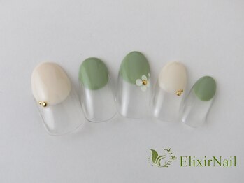 エリクサーネイル 神田(Elixir Nail)/ハンドシンプル/クーポン使用