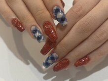 プラス サード(Plus 3rd)/チェック×ラメ by marina.a