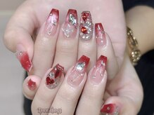 ダークハニー 原宿店(Dark Honey)/冬ネイルマグネットフレンチ