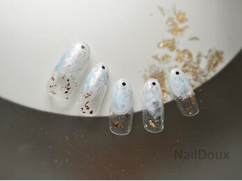 ネイル ドゥ 岡山駅前店(Nail Doux)/ニュアンス箔ネイル
