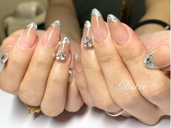 グリスター(Glister)/ガラスフレンチネイル