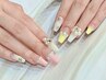 【スカルプ】【新規】Gel-X 長さ出し＋105分アート(6-8本相当)¥18700⇒16700