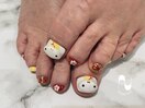巳年フットネイル