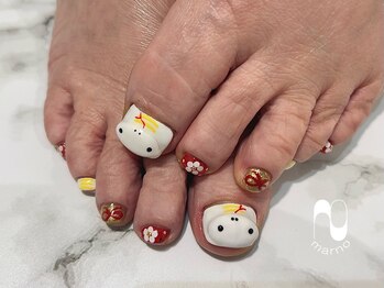 マーノ 津田沼ビート店/巳年フットネイル