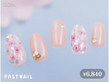 ファストネイル 大阪梅田店(FAST NAIL)/桜ネイル/春/フラワー/ピンク