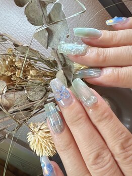 ブローディアネイルの写真/ハイセンス×美フォルム×モチ抜群☆爪の形がコンプレックス・すらっと綺麗な指先に見せたい方必見!