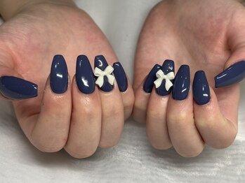 ネイルビジョルノ つくばみどりの店(Nail Begiorno)/ネイビーネイル ワンカラー