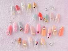 Ami nail【3/17 NEWOPEN】の雰囲気（塗りかけニュアンスネイル3980円♪季節感のあるデザイン◎）
