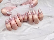 マイマイネイル(maimai nails.)/【144】ピンクキラキラネイル*