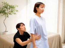 サプリ 梅田の雰囲気（「歪みや姿勢を確認し根本原因を分析」）